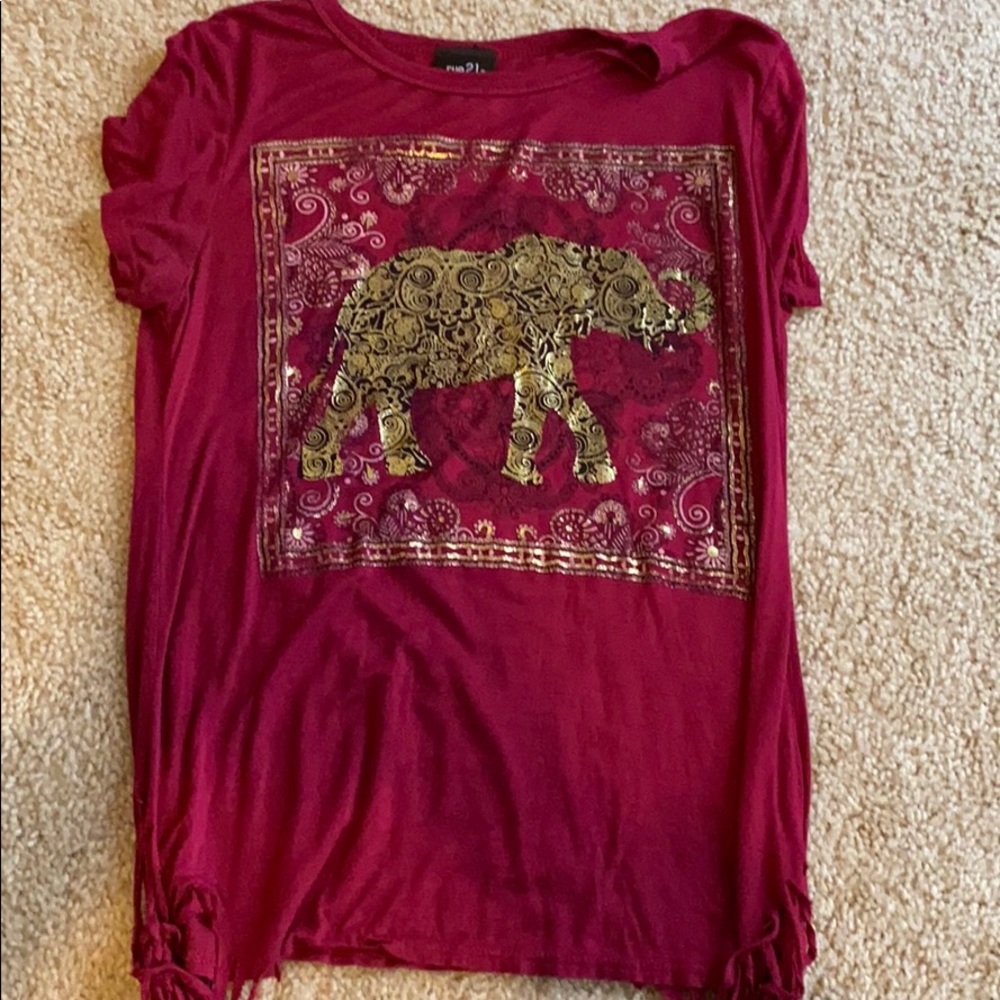 Pink elephant shirt